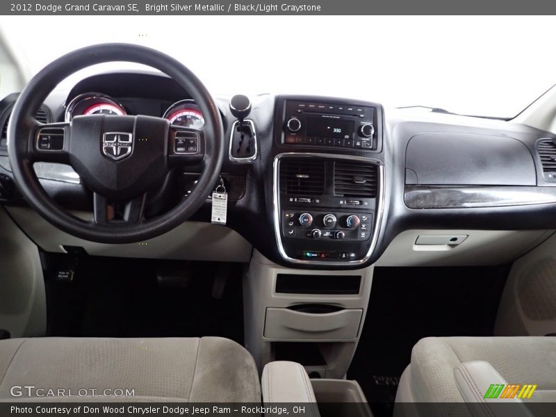 Bright Silver Metallic / Black/Light Graystone 2012 Dodge Grand Caravan SE