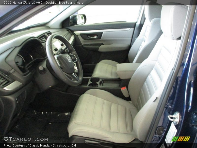 Obsidian Blue Pearl / Ivory 2019 Honda CR-V LX AWD