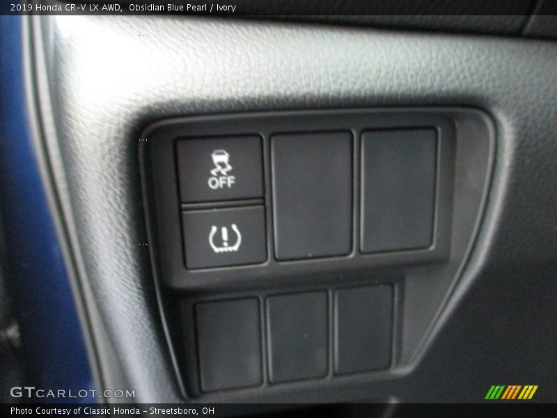 Obsidian Blue Pearl / Ivory 2019 Honda CR-V LX AWD