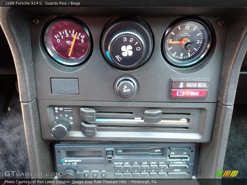 Controls of 1988 924 S