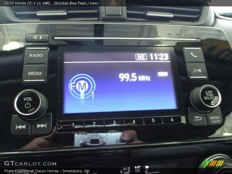 Obsidian Blue Pearl / Ivory 2019 Honda CR-V LX AWD