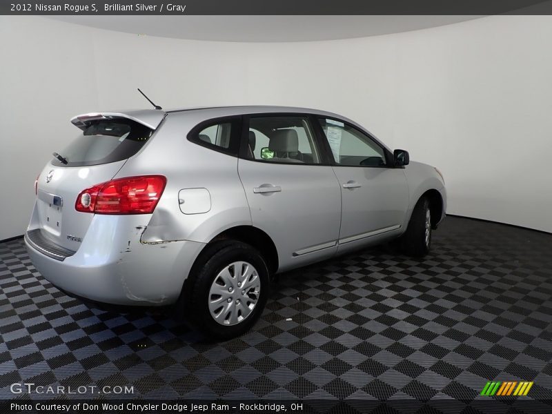Brilliant Silver / Gray 2012 Nissan Rogue S
