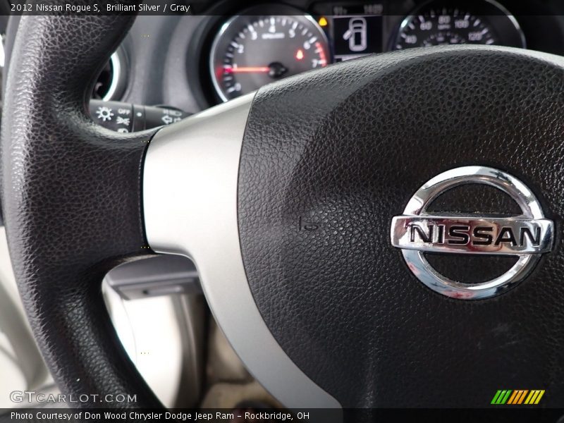 Brilliant Silver / Gray 2012 Nissan Rogue S