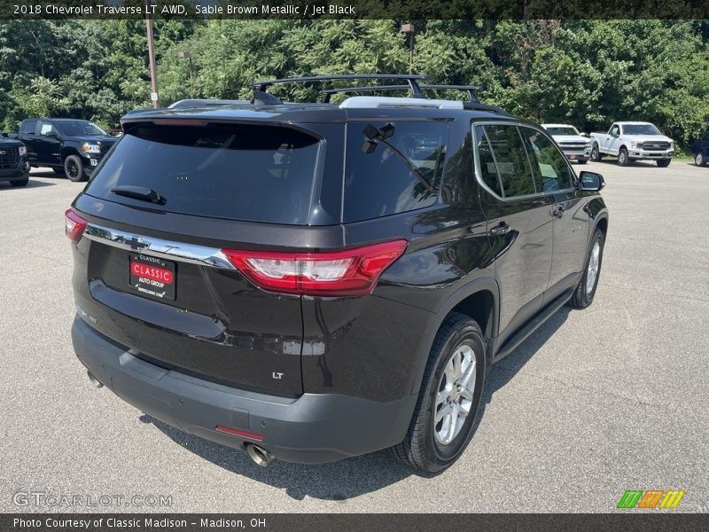 Sable Brown Metallic / Jet Black 2018 Chevrolet Traverse LT AWD