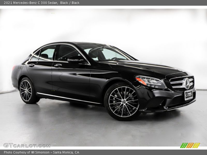 Black / Black 2021 Mercedes-Benz C 300 Sedan