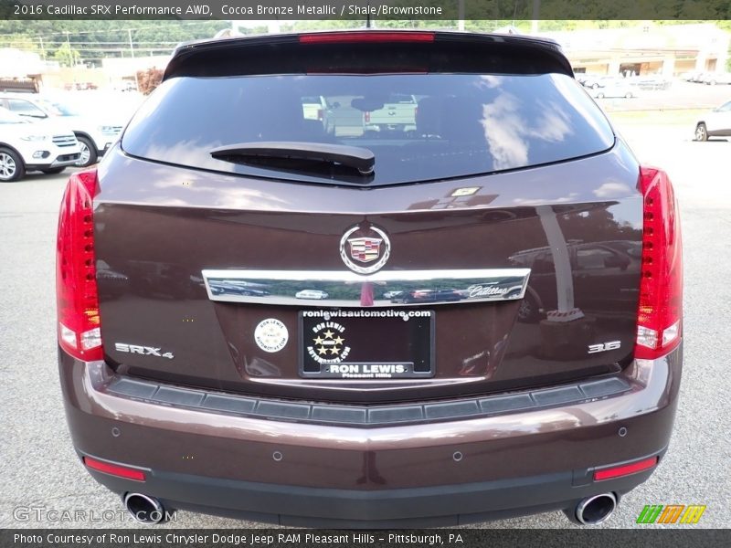 Cocoa Bronze Metallic / Shale/Brownstone 2016 Cadillac SRX Performance AWD