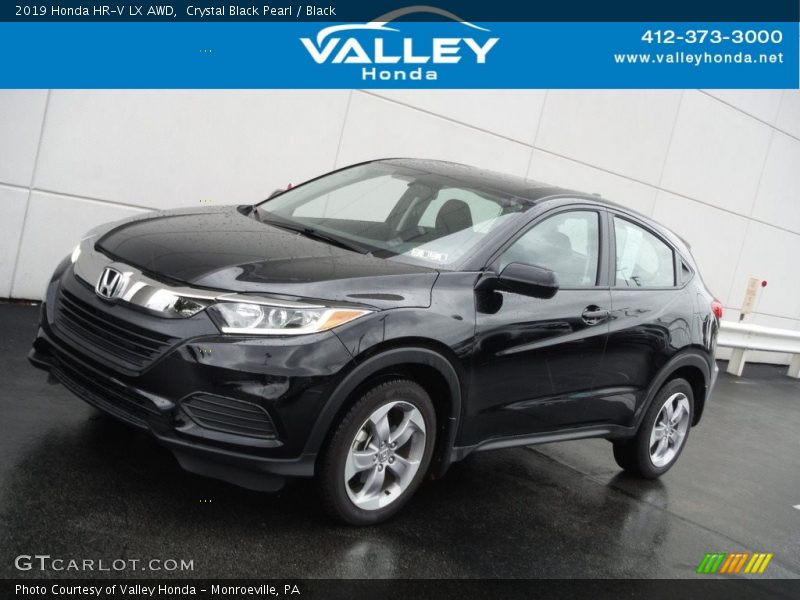 Crystal Black Pearl / Black 2019 Honda HR-V LX AWD