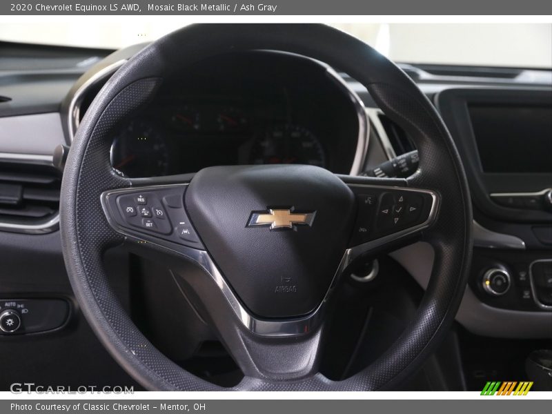 Mosaic Black Metallic / Ash Gray 2020 Chevrolet Equinox LS AWD