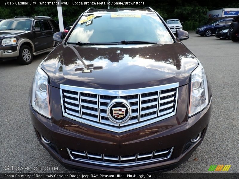 Cocoa Bronze Metallic / Shale/Brownstone 2016 Cadillac SRX Performance AWD