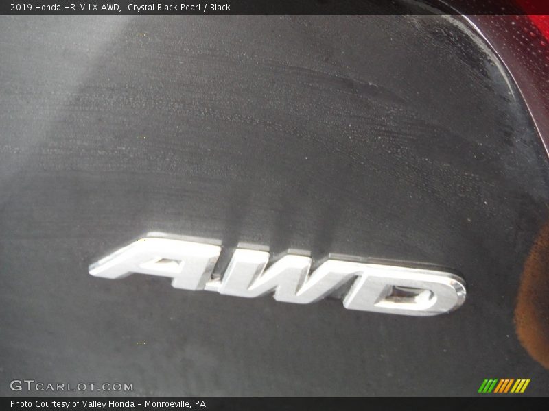 Crystal Black Pearl / Black 2019 Honda HR-V LX AWD