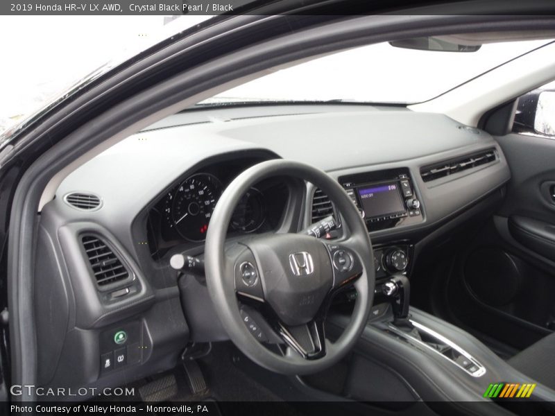 Crystal Black Pearl / Black 2019 Honda HR-V LX AWD