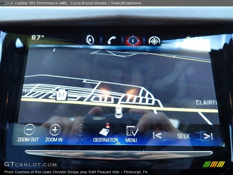 Cocoa Bronze Metallic / Shale/Brownstone 2016 Cadillac SRX Performance AWD