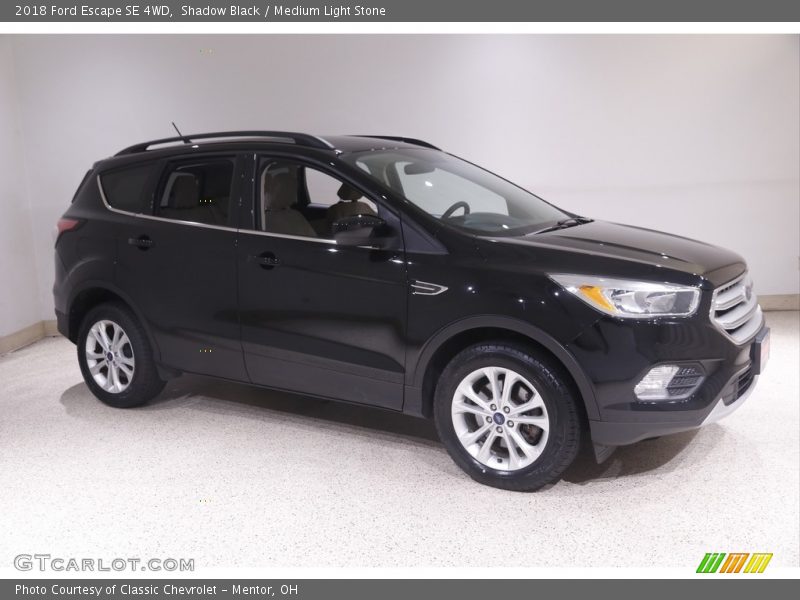 Shadow Black / Medium Light Stone 2018 Ford Escape SE 4WD