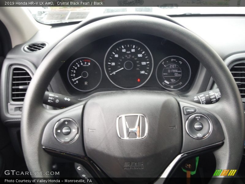 Crystal Black Pearl / Black 2019 Honda HR-V LX AWD