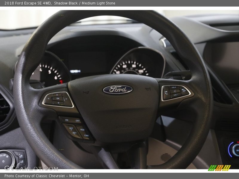 Shadow Black / Medium Light Stone 2018 Ford Escape SE 4WD