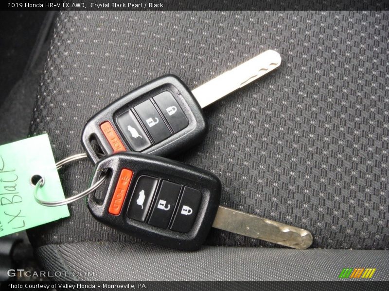 Crystal Black Pearl / Black 2019 Honda HR-V LX AWD
