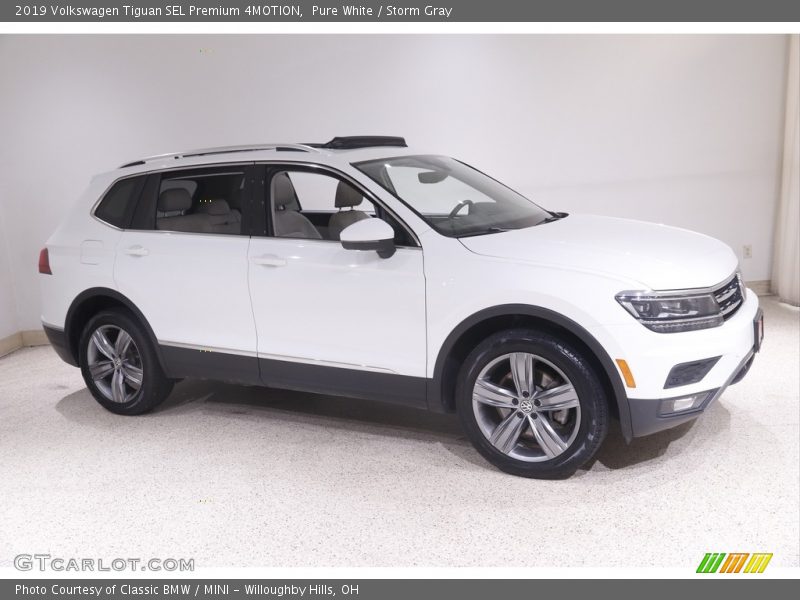 Pure White / Storm Gray 2019 Volkswagen Tiguan SEL Premium 4MOTION