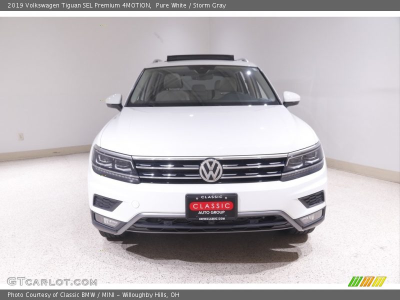 Pure White / Storm Gray 2019 Volkswagen Tiguan SEL Premium 4MOTION