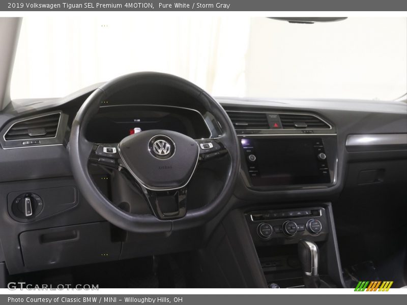Pure White / Storm Gray 2019 Volkswagen Tiguan SEL Premium 4MOTION