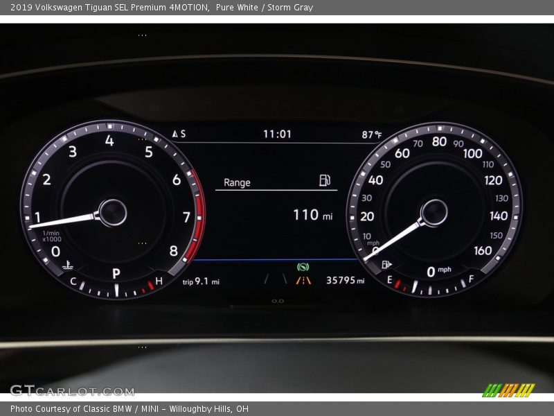 Pure White / Storm Gray 2019 Volkswagen Tiguan SEL Premium 4MOTION