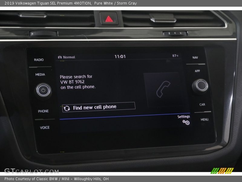Pure White / Storm Gray 2019 Volkswagen Tiguan SEL Premium 4MOTION