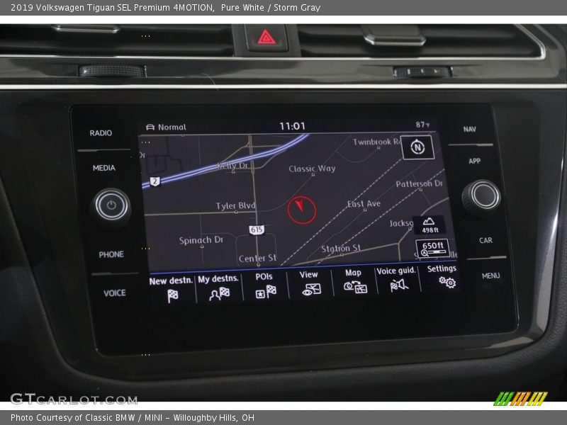 Pure White / Storm Gray 2019 Volkswagen Tiguan SEL Premium 4MOTION