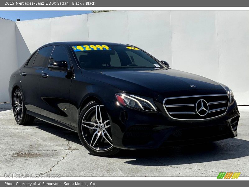 Black / Black 2019 Mercedes-Benz E 300 Sedan