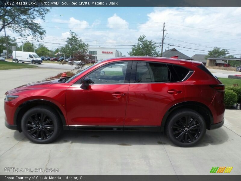 Soul Red Crystal Metallic / Black 2022 Mazda CX-5 Turbo AWD