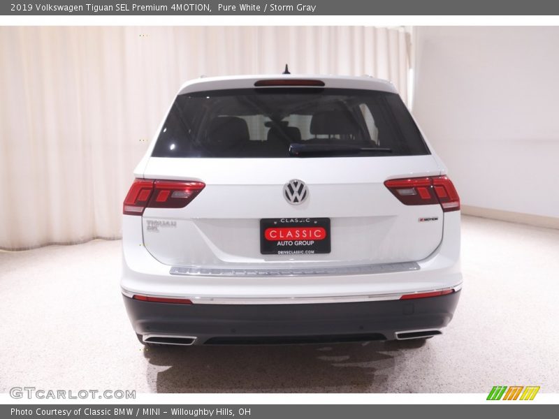 Pure White / Storm Gray 2019 Volkswagen Tiguan SEL Premium 4MOTION