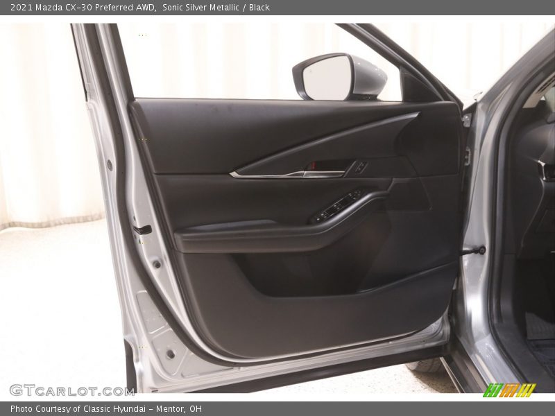 Sonic Silver Metallic / Black 2021 Mazda CX-30 Preferred AWD