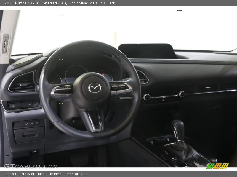 Sonic Silver Metallic / Black 2021 Mazda CX-30 Preferred AWD