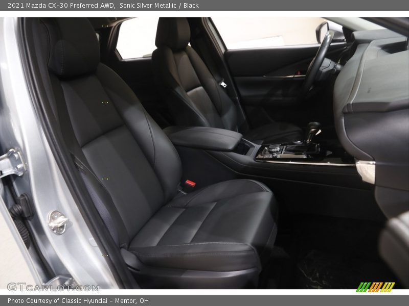 Sonic Silver Metallic / Black 2021 Mazda CX-30 Preferred AWD