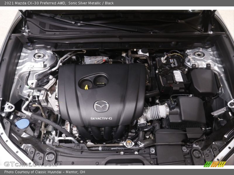 Sonic Silver Metallic / Black 2021 Mazda CX-30 Preferred AWD