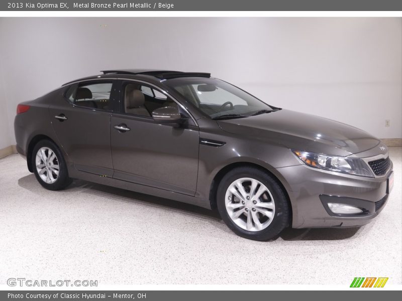 Metal Bronze Pearl Metallic / Beige 2013 Kia Optima EX