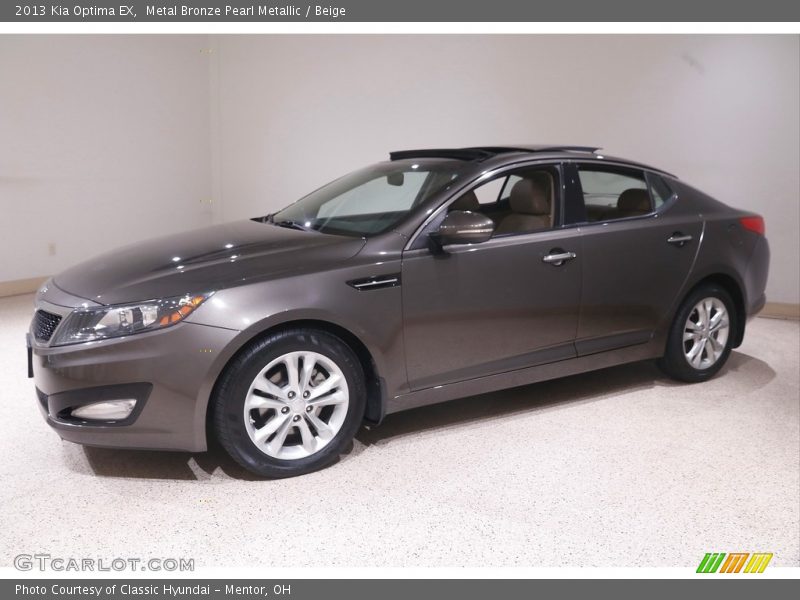 Metal Bronze Pearl Metallic / Beige 2013 Kia Optima EX