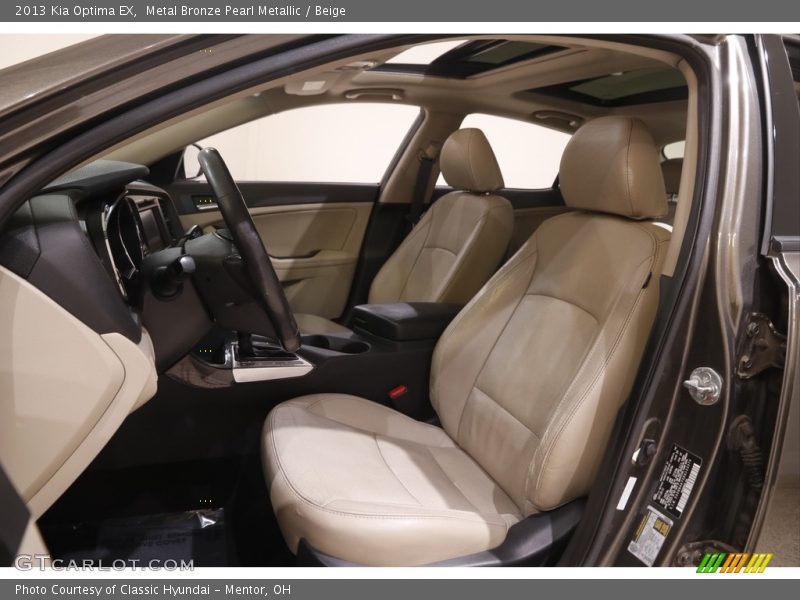 Metal Bronze Pearl Metallic / Beige 2013 Kia Optima EX