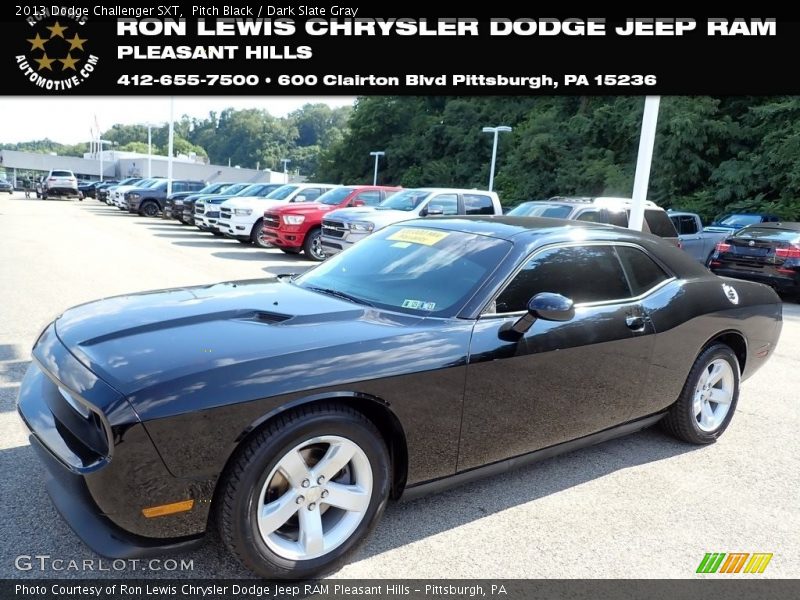 Pitch Black / Dark Slate Gray 2013 Dodge Challenger SXT