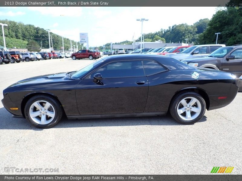 Pitch Black / Dark Slate Gray 2013 Dodge Challenger SXT