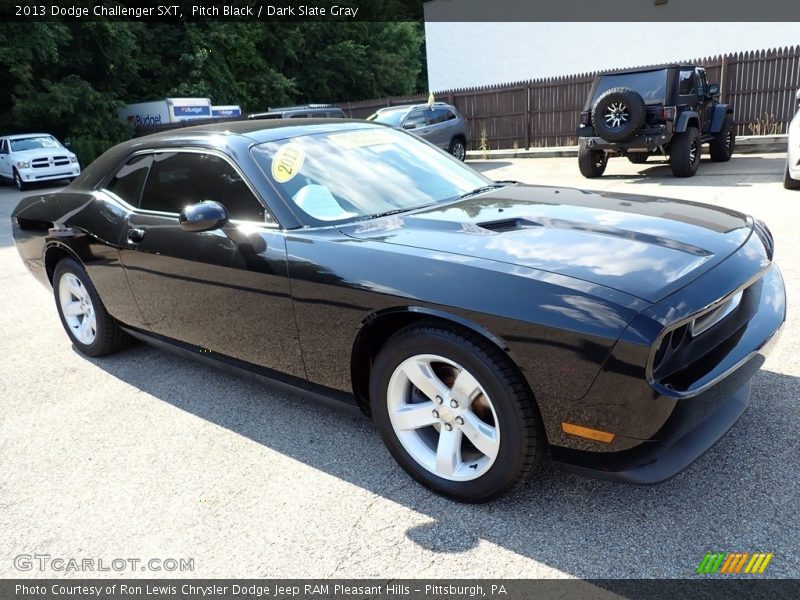 Pitch Black / Dark Slate Gray 2013 Dodge Challenger SXT