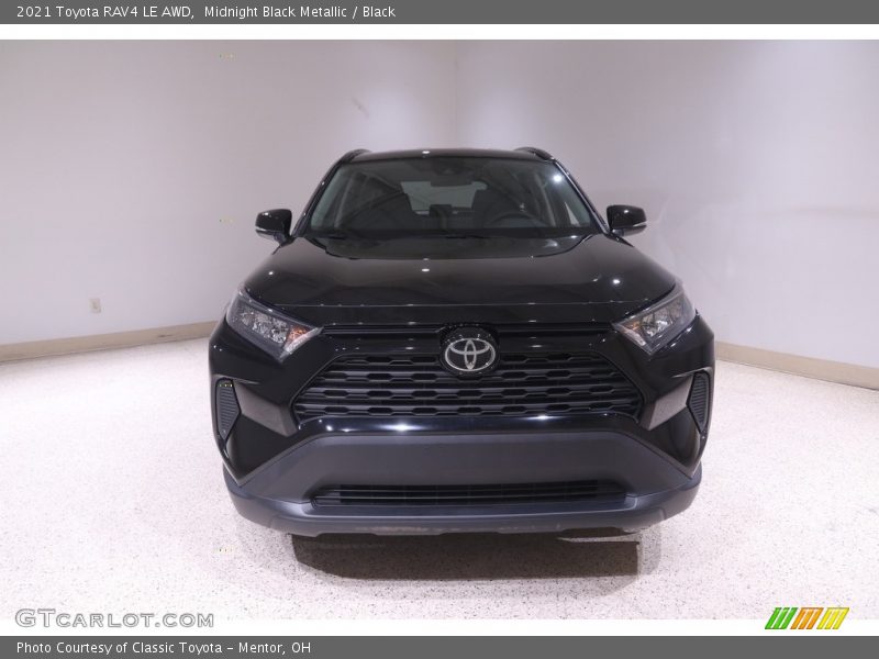 Midnight Black Metallic / Black 2021 Toyota RAV4 LE AWD