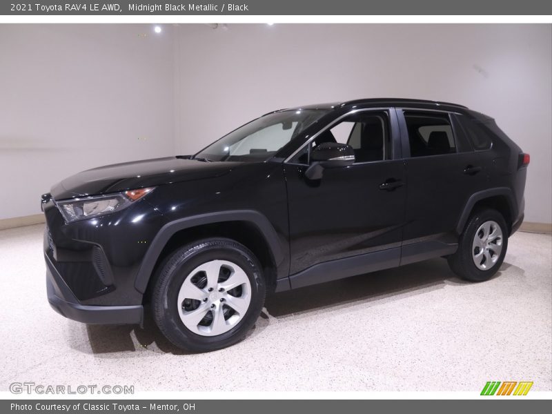 Midnight Black Metallic / Black 2021 Toyota RAV4 LE AWD