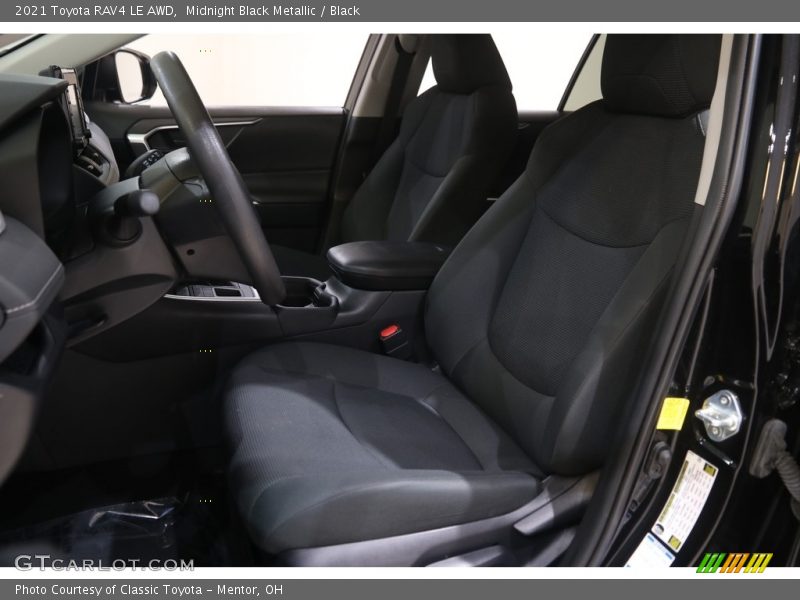 Midnight Black Metallic / Black 2021 Toyota RAV4 LE AWD