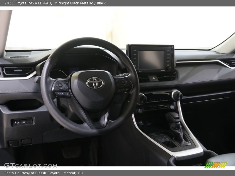 Midnight Black Metallic / Black 2021 Toyota RAV4 LE AWD
