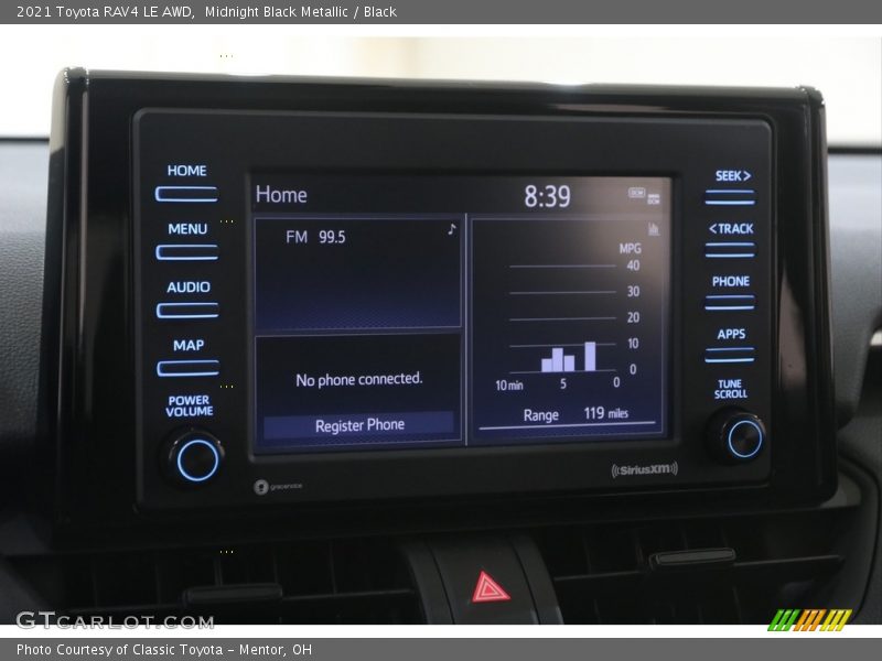 Midnight Black Metallic / Black 2021 Toyota RAV4 LE AWD