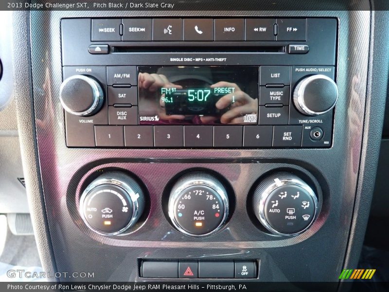 Pitch Black / Dark Slate Gray 2013 Dodge Challenger SXT