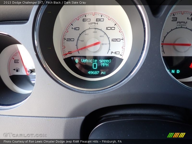 Pitch Black / Dark Slate Gray 2013 Dodge Challenger SXT
