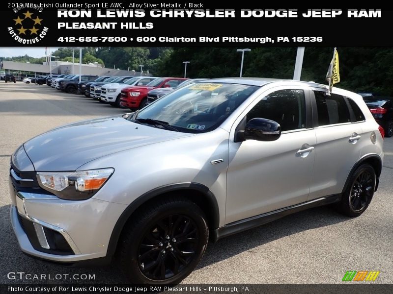 Alloy Silver Metallic / Black 2019 Mitsubishi Outlander Sport LE AWC