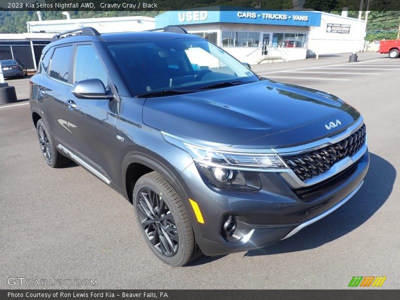 Gravity Gray / Black 2023 Kia Seltos Nightfall AWD