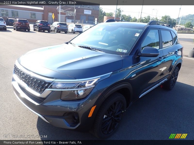 Gravity Gray / Black 2023 Kia Seltos Nightfall AWD