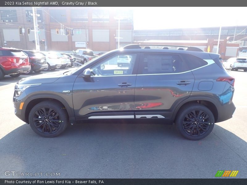 Gravity Gray / Black 2023 Kia Seltos Nightfall AWD
